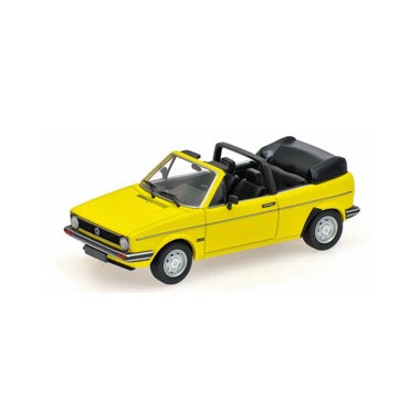 Miniature Volkswagen Golf Cabriolet jaune 1980
