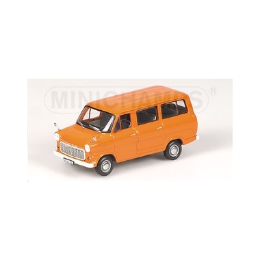 Miniature Ford Transit Bus Orange 1971