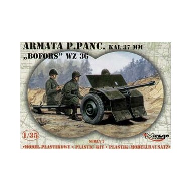 Maquette 37mm Bofors WZ 36 anti tank gun Maquette 37mm Bofors WZ 36 anti tank gun