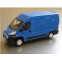 Miniature Peugeot Boxer tolé bleu