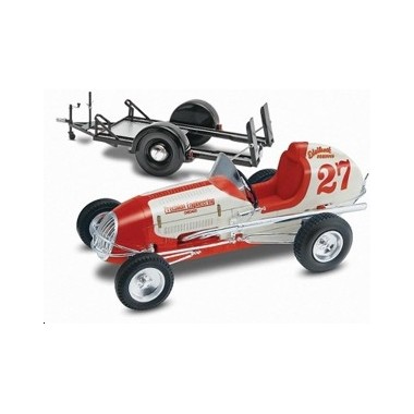 Maquette Kurtiss Midget Racer Edelbrock V8 avec remorque, 1960