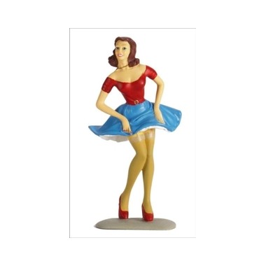 Figurine Pin-Up Mimi Brune/Rouge