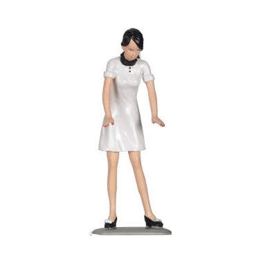 Figurine Pin-Up Susie Brune/Blanc