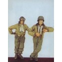 Figurines maquettes Tankistes U.S. en tenue d'hiver, 2ème GM