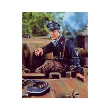 Figurine maquette Tankiste allemand assis, 2ème GM