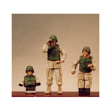 Figurines maquettes Equipage U.S. M1A1 Abrams, Epoque moderne