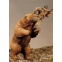 Figurine maquette Chasseur magdalénien avec ours