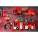 Miniature Scania, Fiat Panda, Camionnette et figurines pompiers