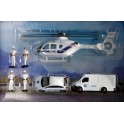 Miniature Eurocopter EC135, Citroen C4, Camionnette et figurines SAMU