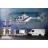 Miniature Eurocopter EC135, Citroen C4, Camionnette et figurines SAMU