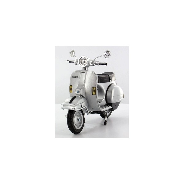 Scooter Miniature Vespa 150 Gris 1/18 - Maisto Collection 1955 - Modèle Détaillé Sur Socle