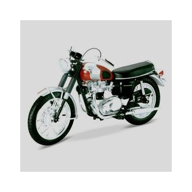 Miniature Triumph Bonneville rouge/noire 1969
