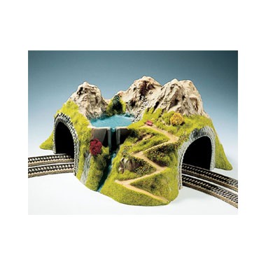Tunnel  incurvé, voie double