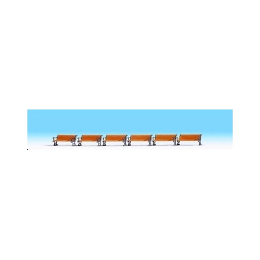 Bancs fonte et bois