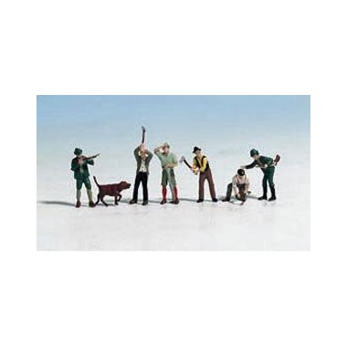 Figurines Chasseurs et Bûcherons