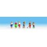 Figurines Famille dans le jardin