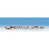 Figurines Vaches brunes et blanches