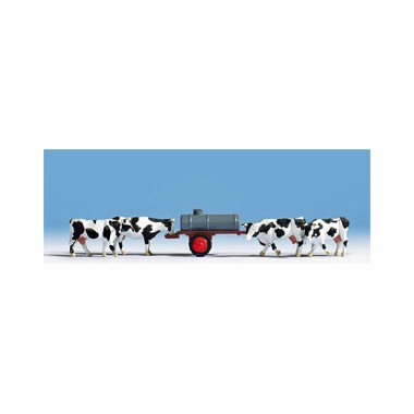 Figurines Vaches à l'abreuvoir