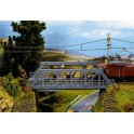 Pont ferroviaire métallique 1 voie 18 cm