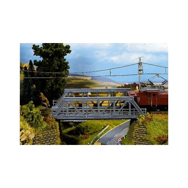 Pont ferroviaire métallique 1 voie 18 cm