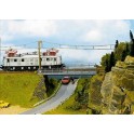 Pont ferroviaire métallique 1 voie 18 cm