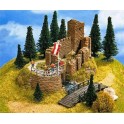 Maquette petit chateau en ruines 