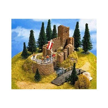 Maquette petit chateau en ruines 