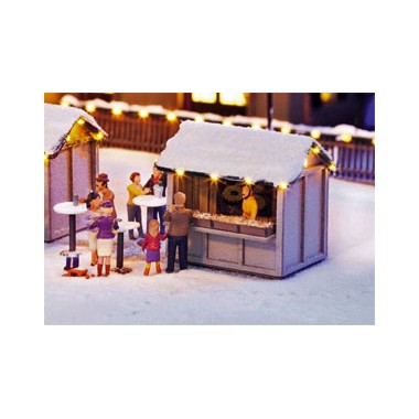 Scène Au Marché de Noël