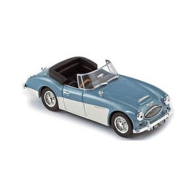 Miniature Norev 1:43 - Austin Healey 3000 MK3 1964 - Noir Et Rouge - Réf. 070014 - Neuf