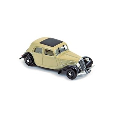 Miniature Citroen Traction 7C Beige/noir 1934