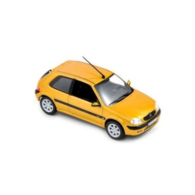 Miniroute Citroën Saxo VTS 16V – 1/43 – Bleue 1996 – Collection (défaut Lunette)