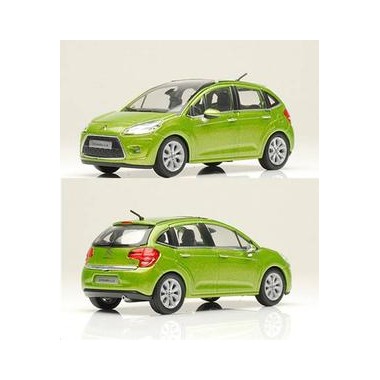 Miniature Citroen C3 vert Cidule 2009 francis miniatures