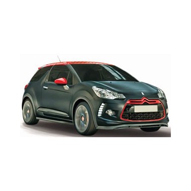 Miniature Citroen DS3 Racing Sébastien Loeb - Noir mat - toit rouge 2012