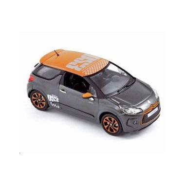 Miniature Citroen DS3 Racing grise toit orange 2010