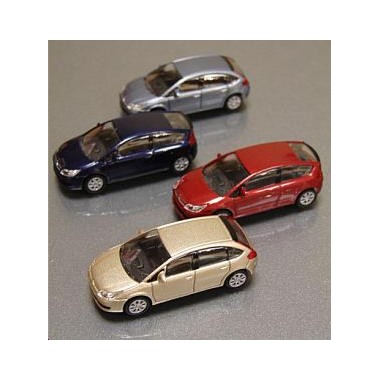 Miniature Citroen C4 Coffret 4 voitures Coupe Berline 2004