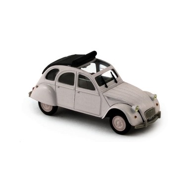 Miniature Citroen 2CV6 Gris clair 1988