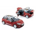 Miniature Citroen DS3 Rouge sanguin toit blanc 2010