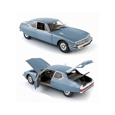 Miniature Citroen SM bleu Platine 1971