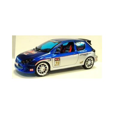 Miniature Peugeot 206 Bad Rider bleu/argent