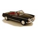 Miniature Peugeot 404 Cabriolet Noir Intérieur Rouge 1967