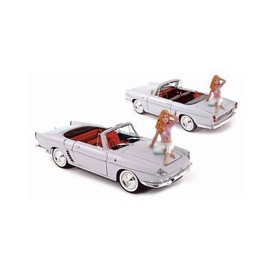 Miniature Renault Floride Blanche 1958 + Figurine Brigitte BARDOT