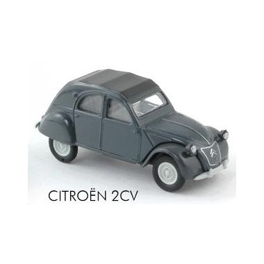 Miniature Citroen 2CV grise