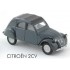Miniature Citroen 2CV grise