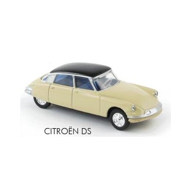 Miniature Citroen DS beige