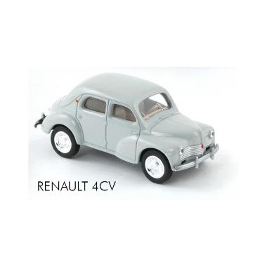 Miniature Renault 4CV gris clair