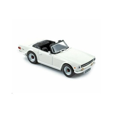 Miniature Triumph TR6 blanche 1970