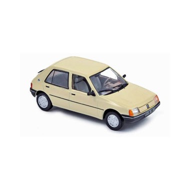 Miniature Peugeot 205 GL beige 1988 - francis miniatures