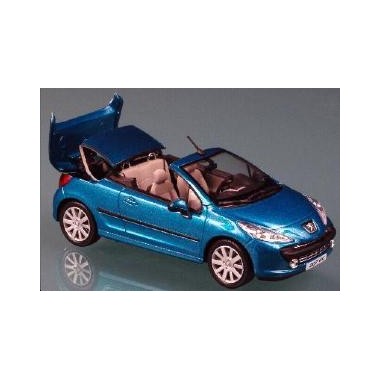 Miniature Peugeot 207 CC Bleu Neysha 2007 Miniature Peugeot 207 CC Bleu Neysha 2007
