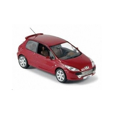 Miniature Peugeot 307 3 portes Rouge 2005