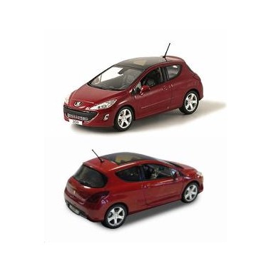 Miniature Peugeot 308 3 portes Rouge Babylone 2008